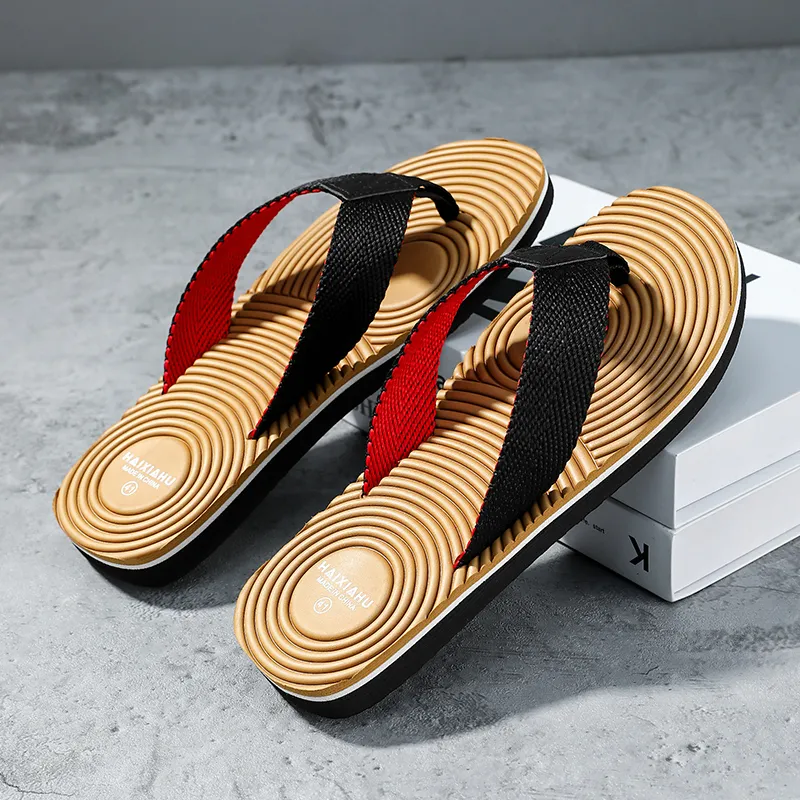 BOLE Rubber Sole Abrasion Resistant Slip Resistant Flip Flops Men's-6