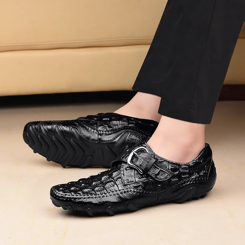 BOLE Gommino Loafers Men Black/Red-8
