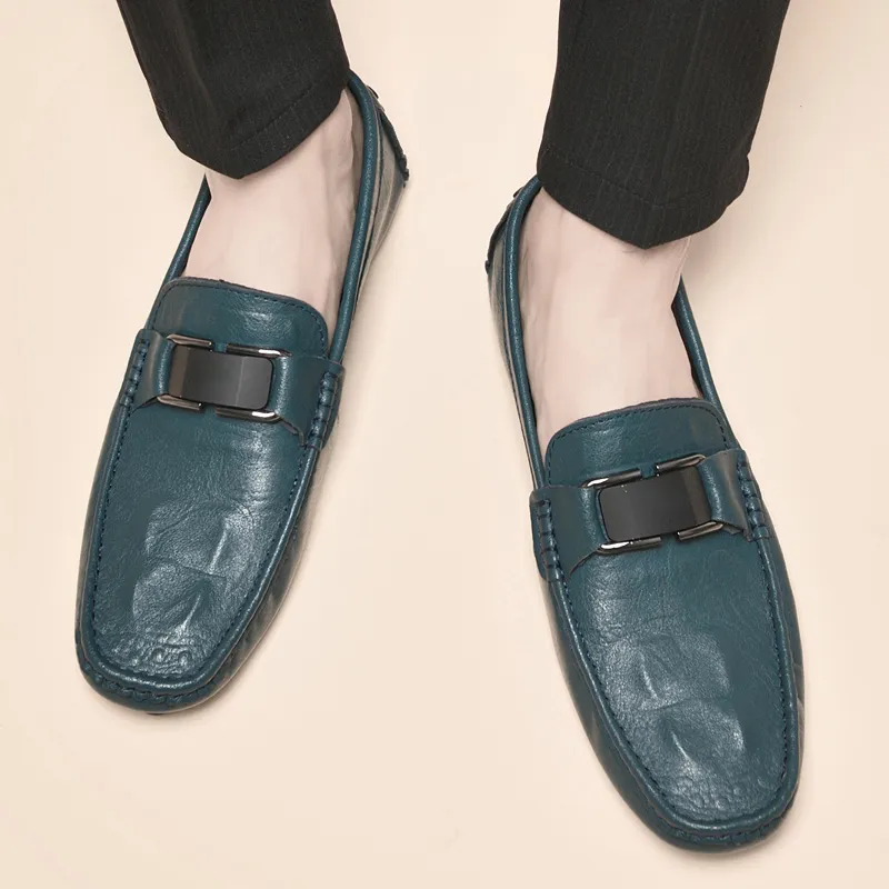 BOLE Gommino Loafers Men Black/White/Blue/Gray-25
