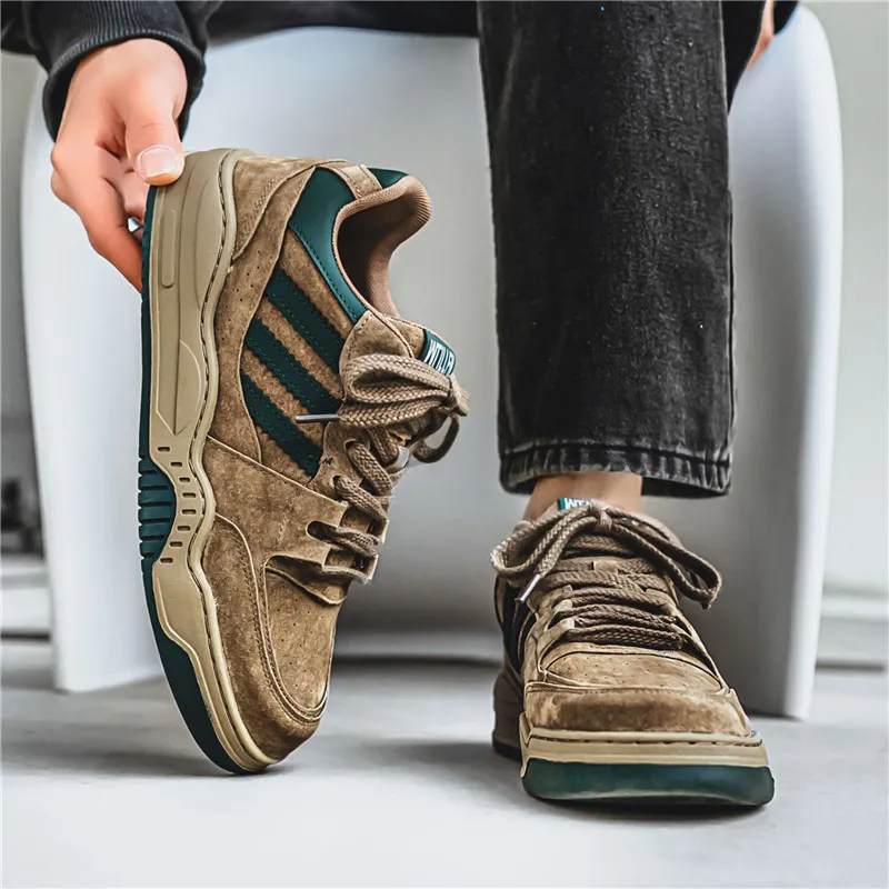 BOLE Anti Slip And Wear Resistant Breathable Low Top Casual Shoes Men's-3