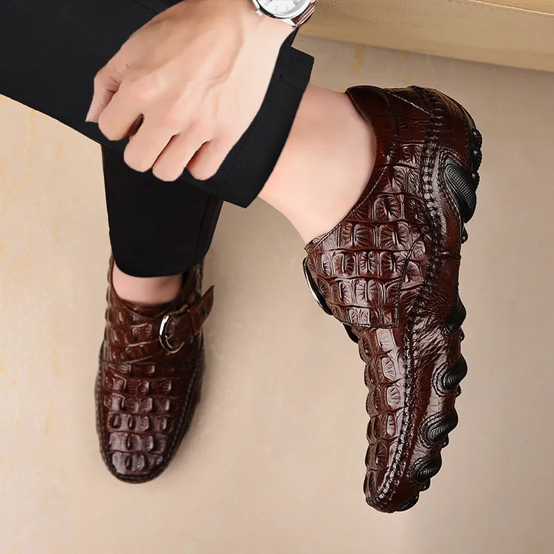 BOLE Gommino Loafers Men Black/Red-18