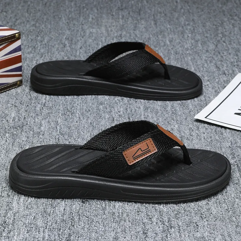 BOLE Abrasion Resistant Slip Resistant Quick Dry Flip Flops Men's-1