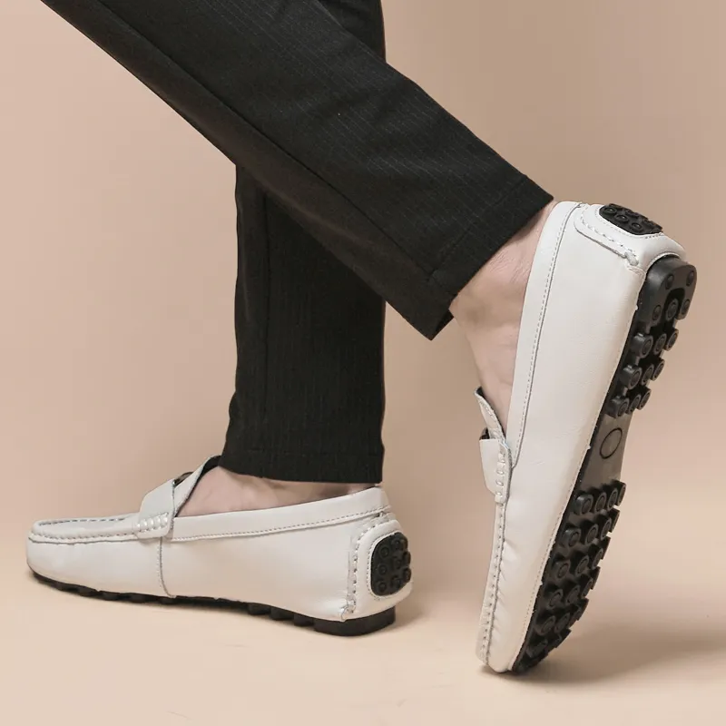 BOLE Gommino Loafers Men Black/White/Blue/Gray-7