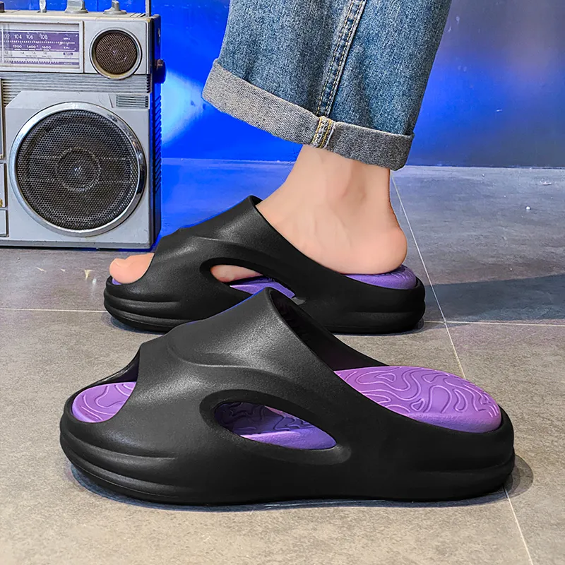 BOLE Quiet Slip Resistant Cushioning Slide Slippers Unisex-10