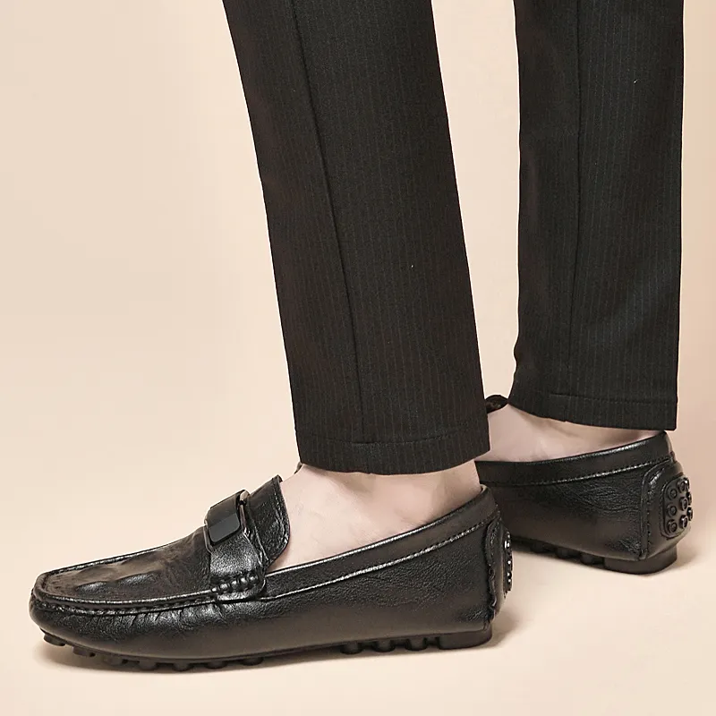BOLE Gommino Loafers Men Black/White/Blue/Gray-14