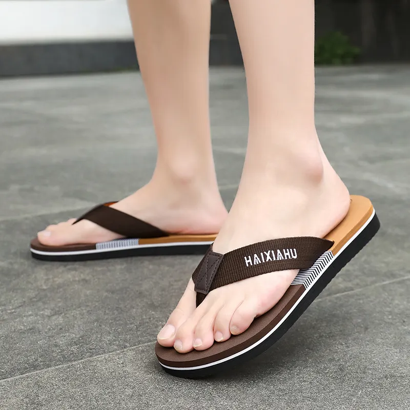 BOLE Rubber Sole Abrasion Resistant Slip Resistant Flip Flops Men's-8