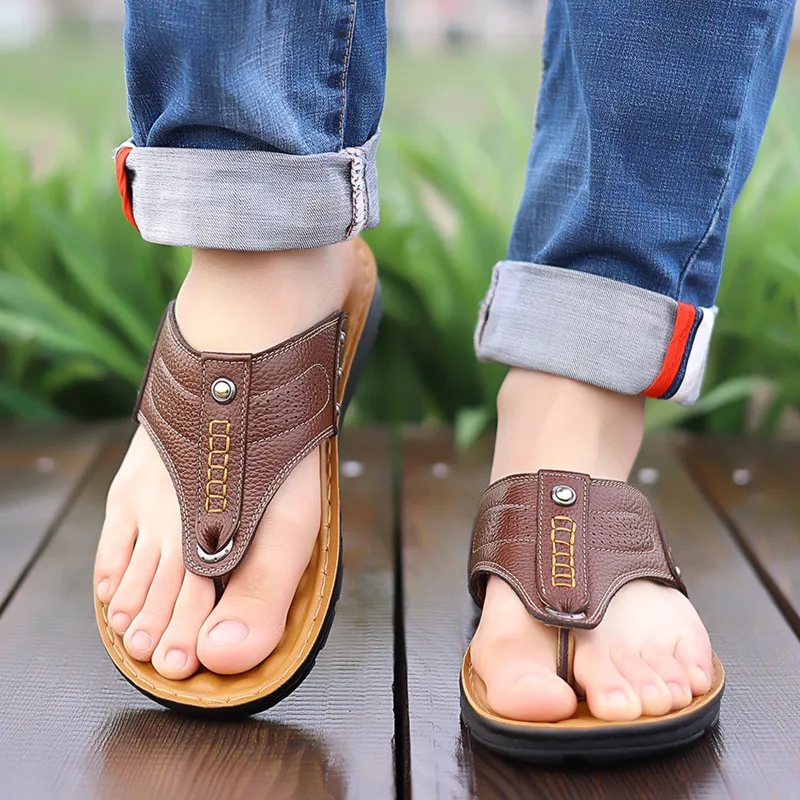 BOLE Abrasion Resistant Slip Resistant Flip Flops Men's-7