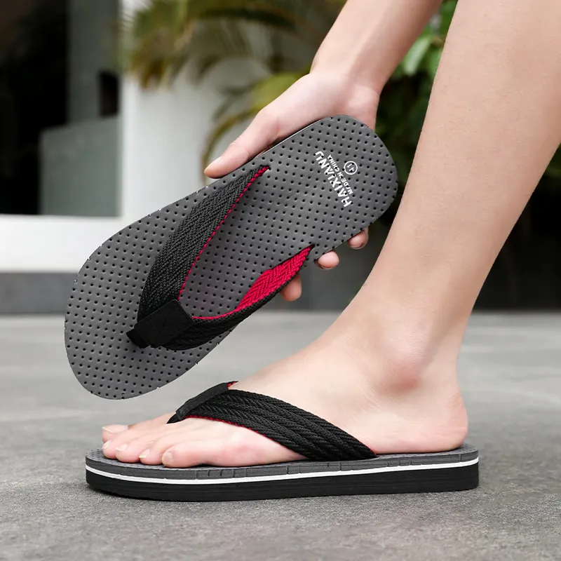 BOLE Rubber Sole Abrasion Resistant Slip Resistant Flip Flops Men's-8