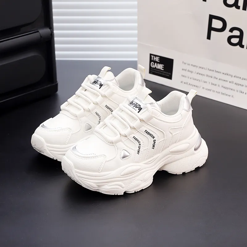 BOLE Slip Resistant And Breathable Low Top Chunky Sneakers Women's-13