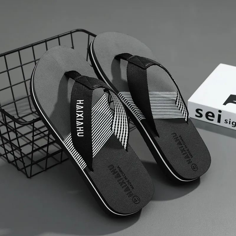 BOLE Rubber Sole Abrasion Resistant Slip Resistant Flip Flops Men's-2