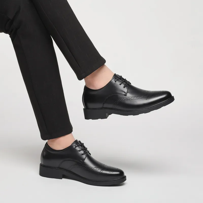 BOLE Dress Shoes Men Low Top Black-9