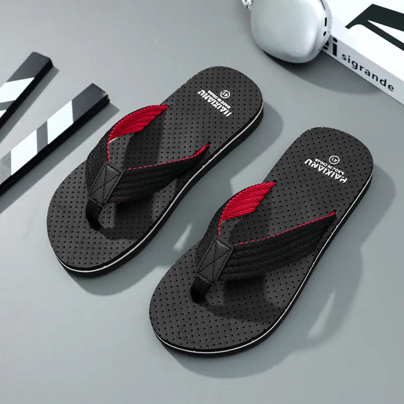 BOLE Rubber Sole Abrasion Resistant Slip Resistant Flip Flops Men's-3