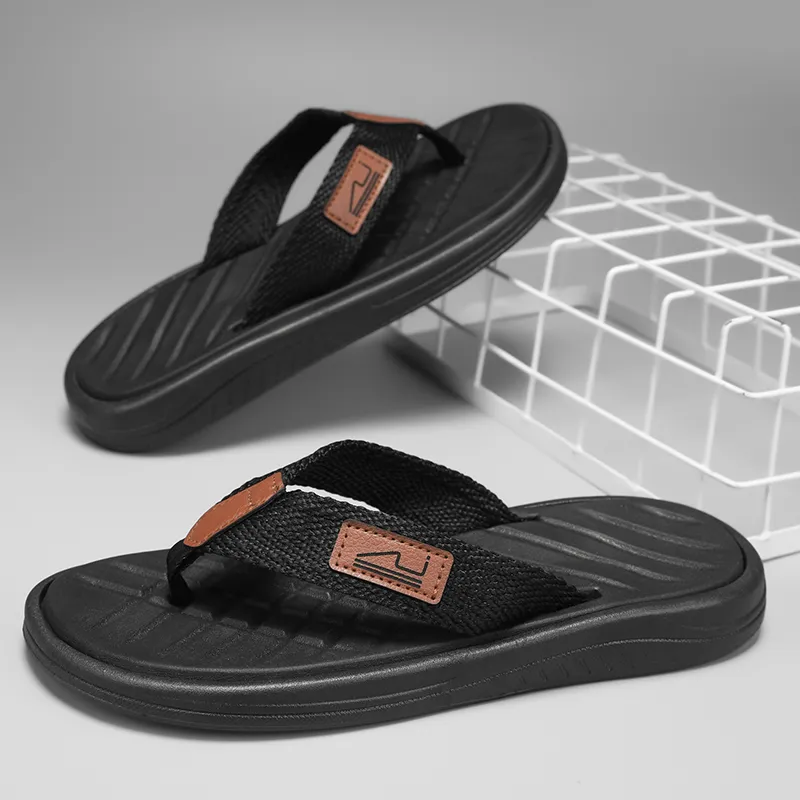 BOLE Abrasion Resistant Slip Resistant Quick Dry Flip Flops Men's-2