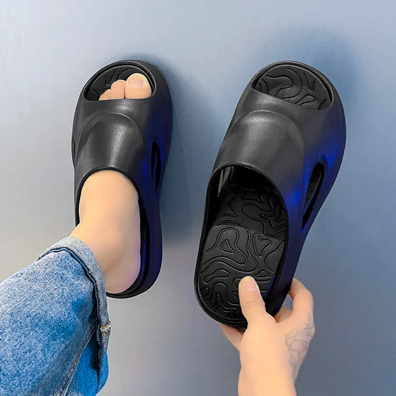 BOLE Quiet Slip Resistant Cushioning Slide Slippers Unisex-13