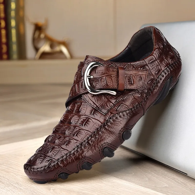 BOLE Gommino Loafers Men Black/Red-16