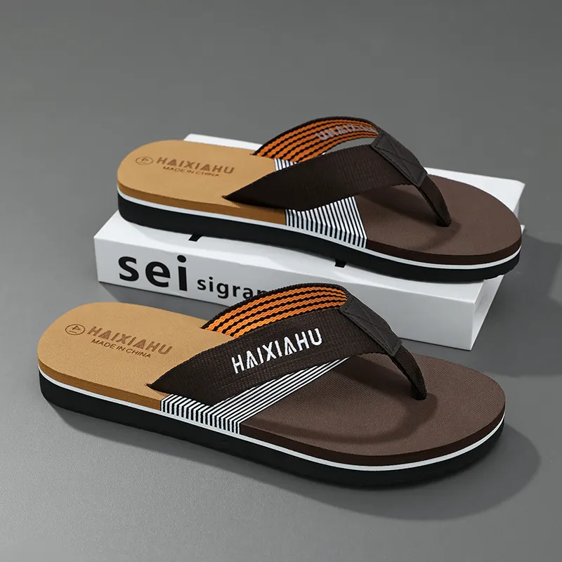 BOLE Rubber Sole Abrasion Resistant Slip Resistant Flip Flops Men's-6