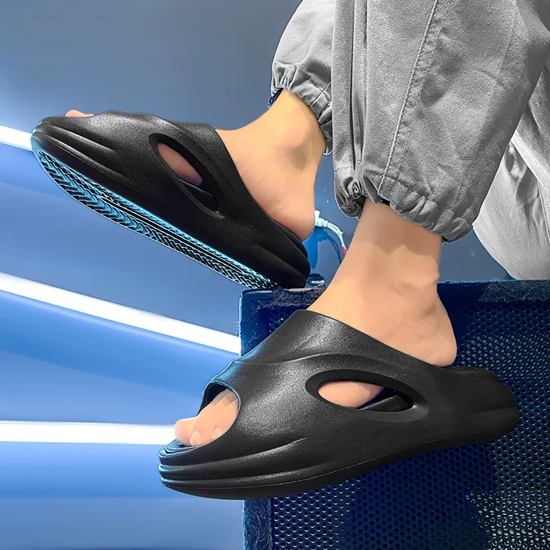 BOLE Quiet Slip Resistant Cushioning Slide Slippers Unisex-14