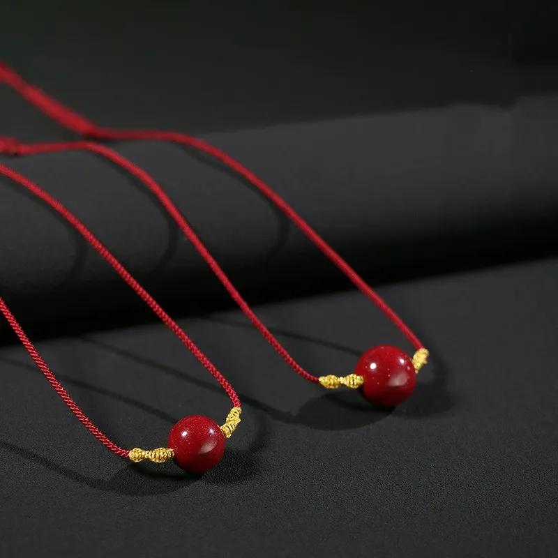 Sweet Kisses Reconstructed Cinnabar Necklaces Unisex-2