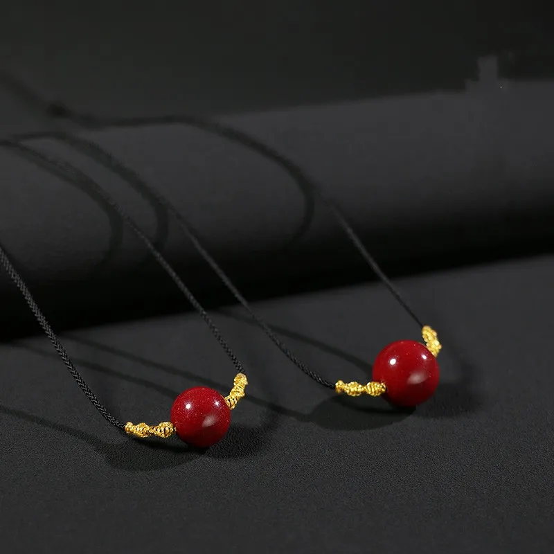 Sweet Kisses Reconstructed Cinnabar Necklaces Unisex-6