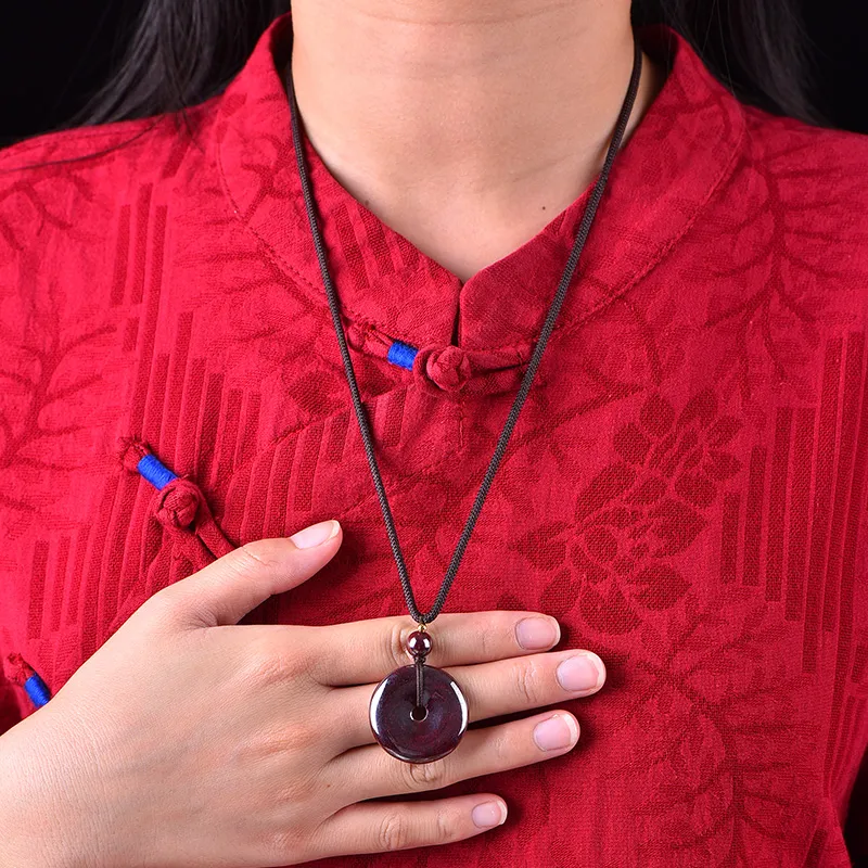 Sweet Kisses Cinnabar Jade Necklaces Unisex-1