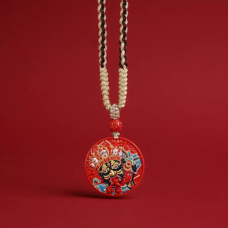 Sweet Kisses Reconstructed Cinnabar Necklaces Unisex-1