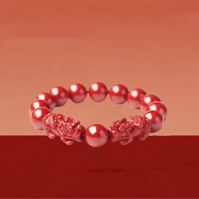 Sweet Kisses Reconstructed Cinnabar Bracelets Unisex-4