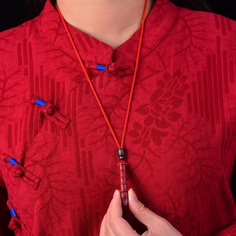 Sweet Kisses Reconstructed Cinnabar Necklaces Unisex-1