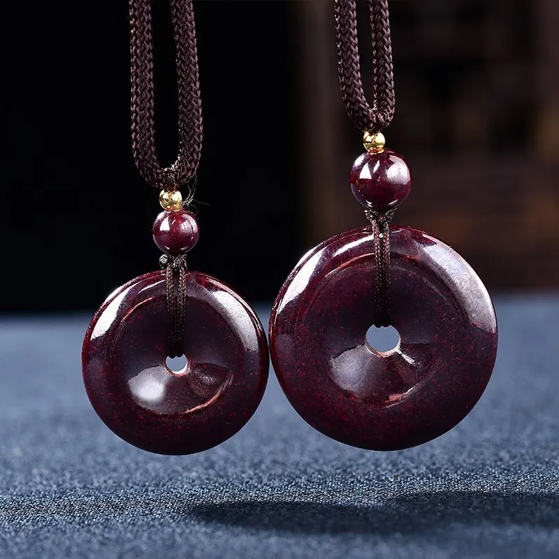 Sweet Kisses Cinnabar Jade Necklaces Unisex-2