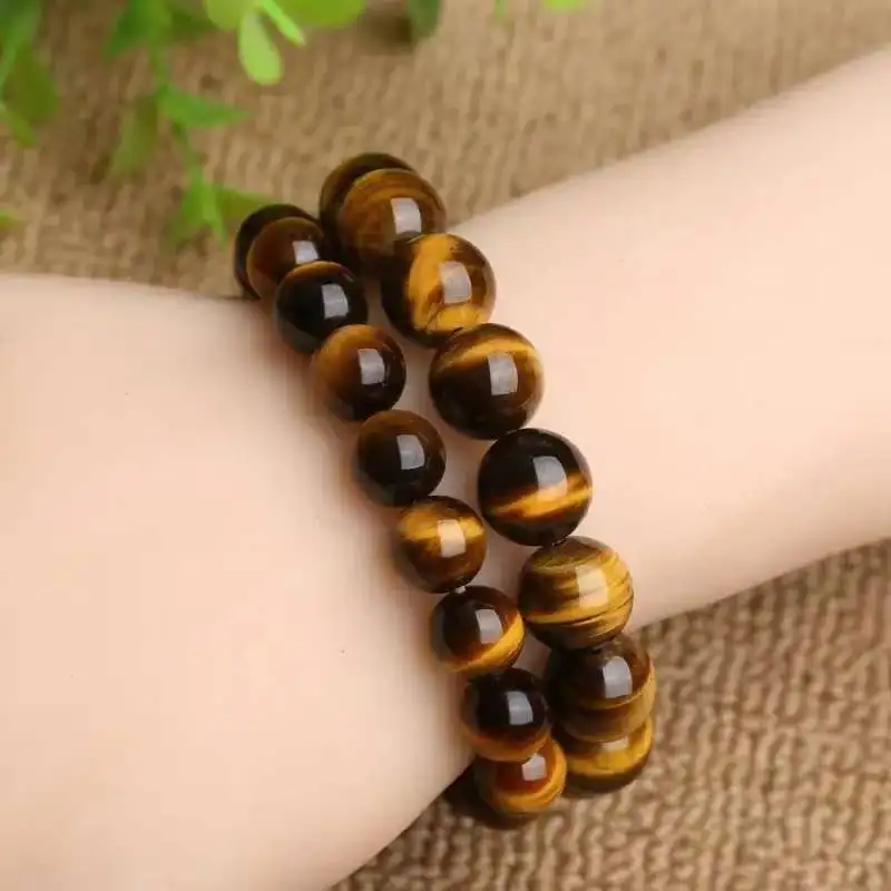 Sweet Kisses Tiger's Eye Stone Jade Bracelets Unisex-5