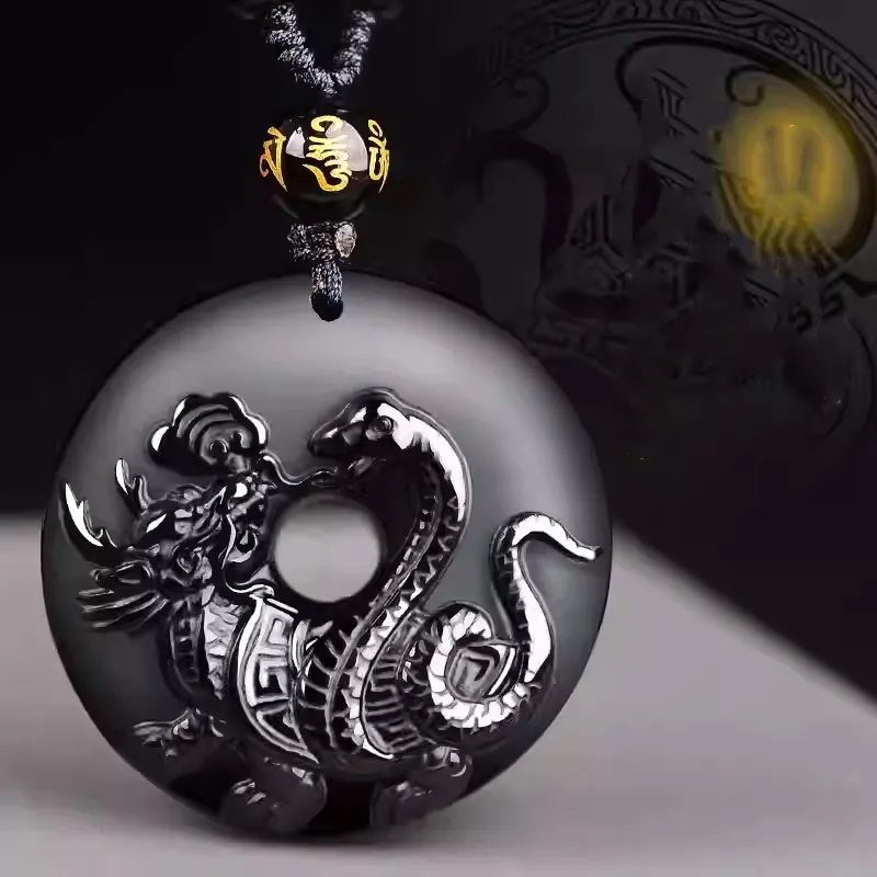 Sweet Kisses Obsidian Necklaces Unisex-1