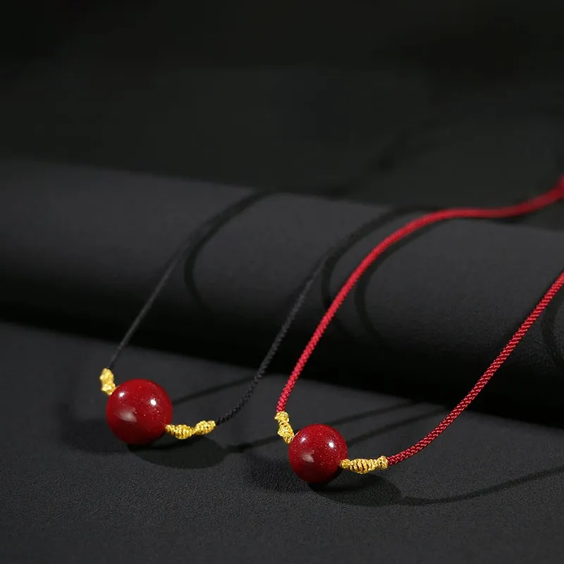 Sweet Kisses Reconstructed Cinnabar Necklaces Unisex-1