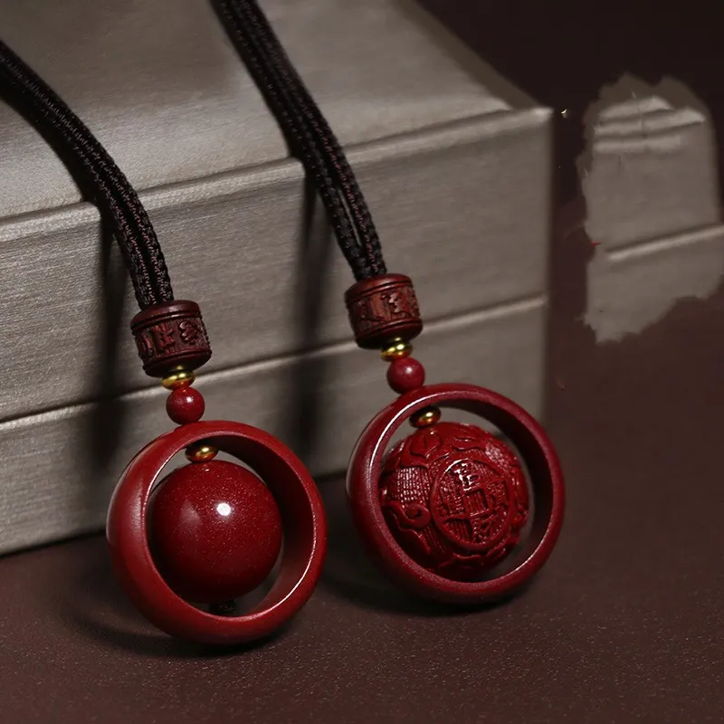 Sweet Kisses Reconstructed Cinnabar Necklaces Unisex-4