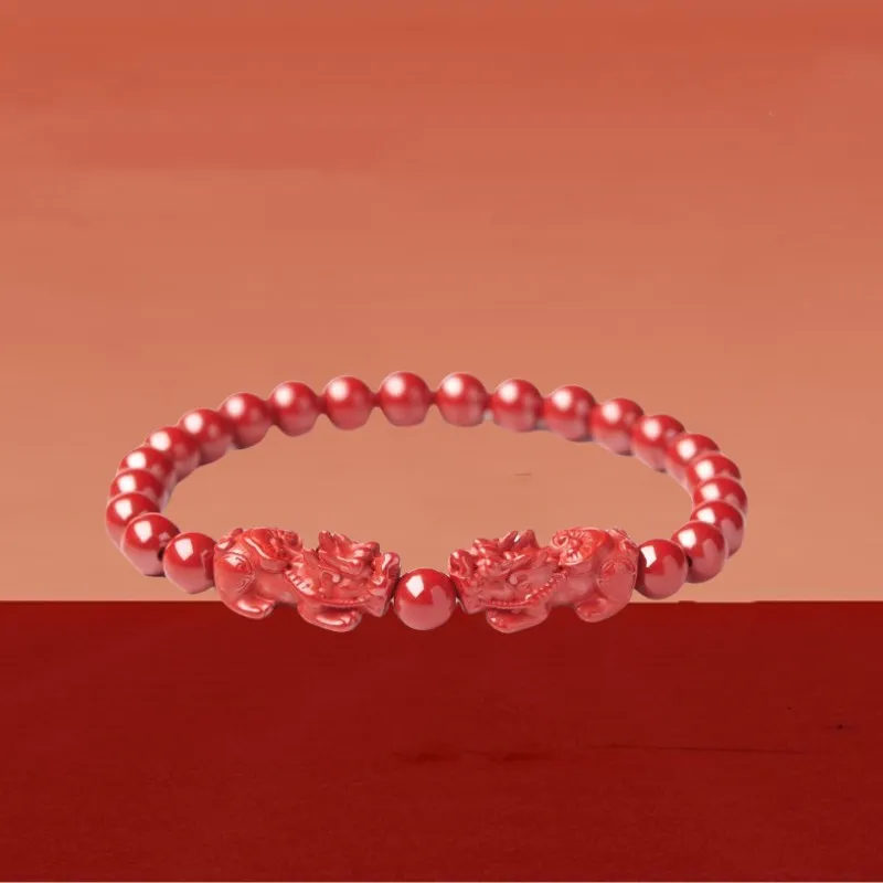 Sweet Kisses Reconstructed Cinnabar Bracelets Unisex-2