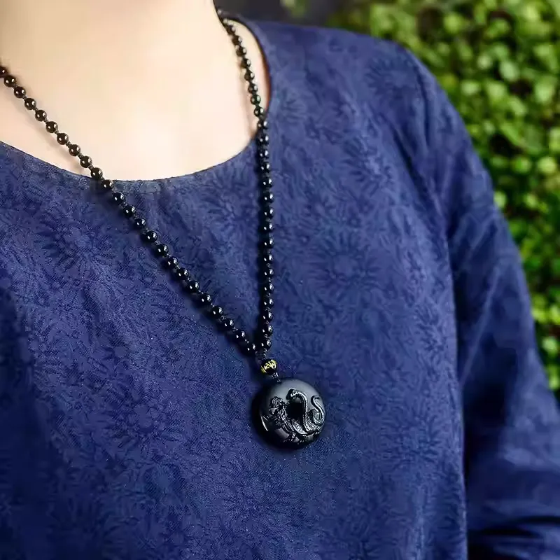 Sweet Kisses Obsidian Necklaces Unisex-3