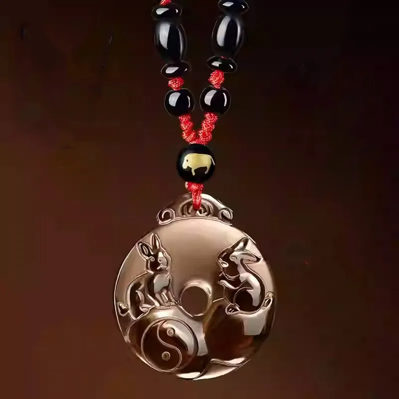 Sweet Kisses Obsidian Necklaces Unisex-2