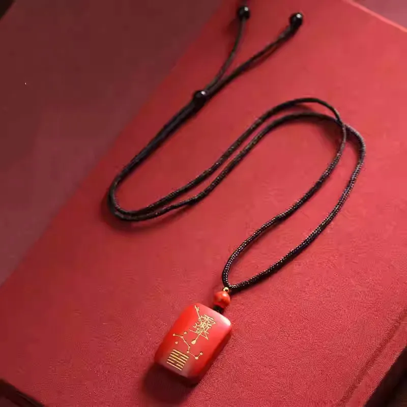 Sweet Kisses Reconstructed Cinnabar Necklaces Unisex-2