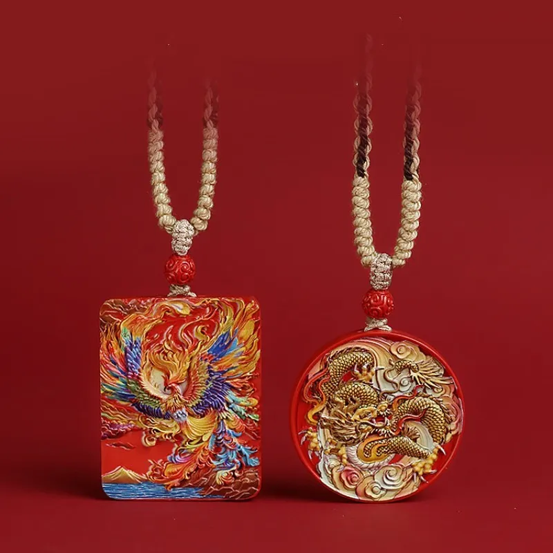 Sweet Kisses Reconstructed Cinnabar Necklaces Unisex-2