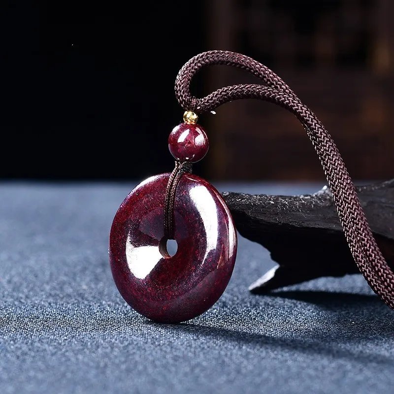 Sweet Kisses Cinnabar Jade Necklaces Unisex-5