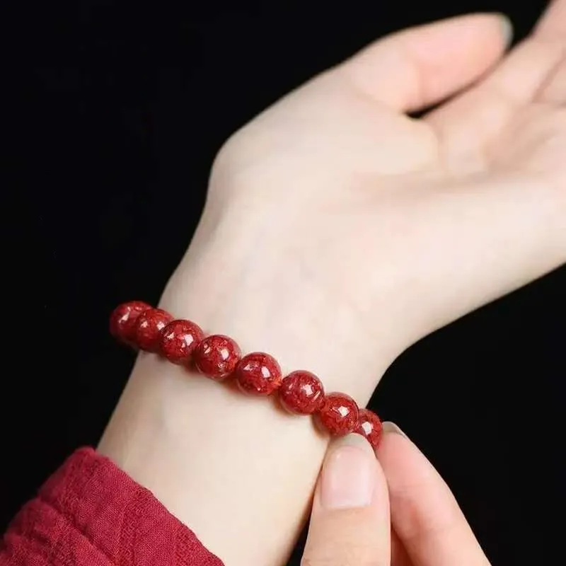 Sweet Kisses Cinnabar Jade Bracelets Unisex-4
