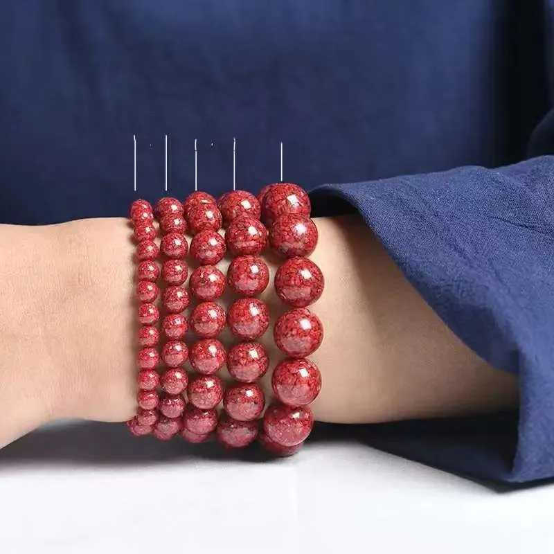 Sweet Kisses Cinnabar Jade Bracelets Unisex-2