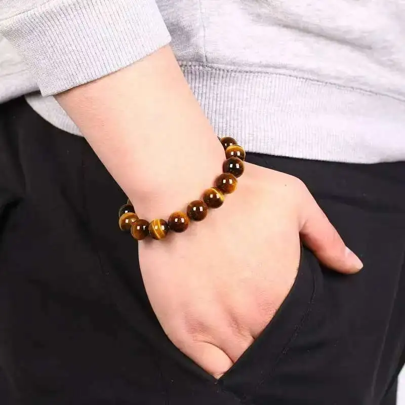 Sweet Kisses Tiger's Eye Stone Jade Bracelets Unisex-3