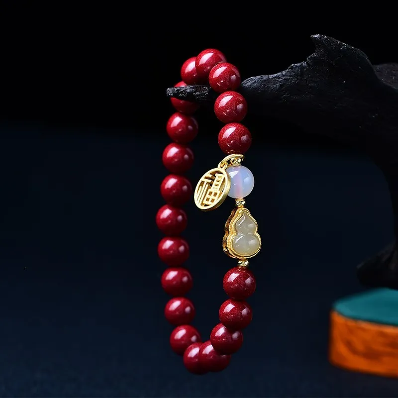 Sweet Kisses Cinnabar Jade Bracelets Unisex-1