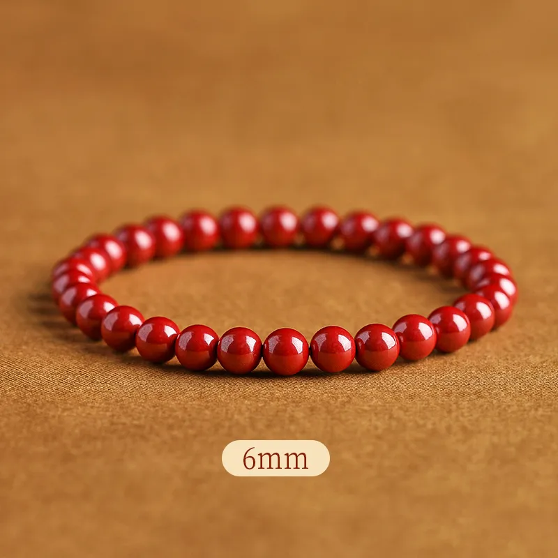 Sweet Kisses Reconstructed Cinnabar Jade Bracelets Unisex-1