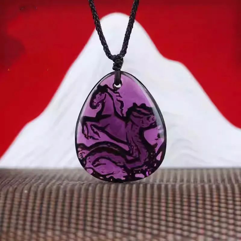 Sweet Kisses Colored Glaze Necklaces Unisex-4