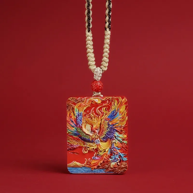 Sweet Kisses Reconstructed Cinnabar Necklaces Unisex-4