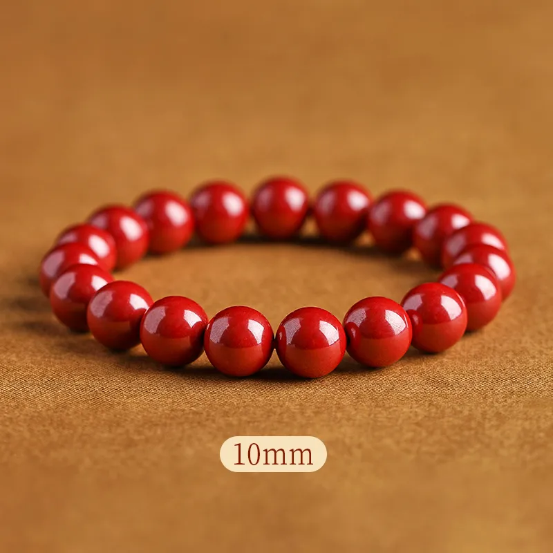 Sweet Kisses Reconstructed Cinnabar Jade Bracelets Unisex-4