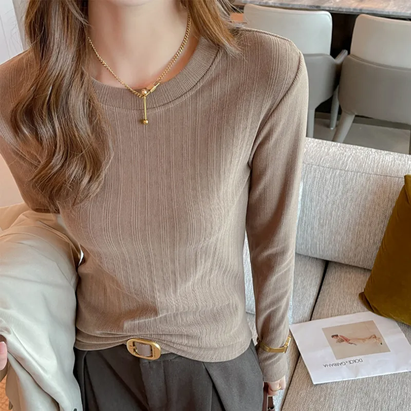 YIMANLI Fall And Winter Thermal Top Women's-13