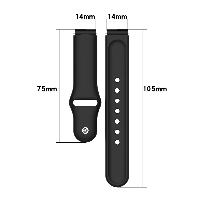 APEPALOG Xiaomi Compatibility Watch Band 180mm Silicone Material-1