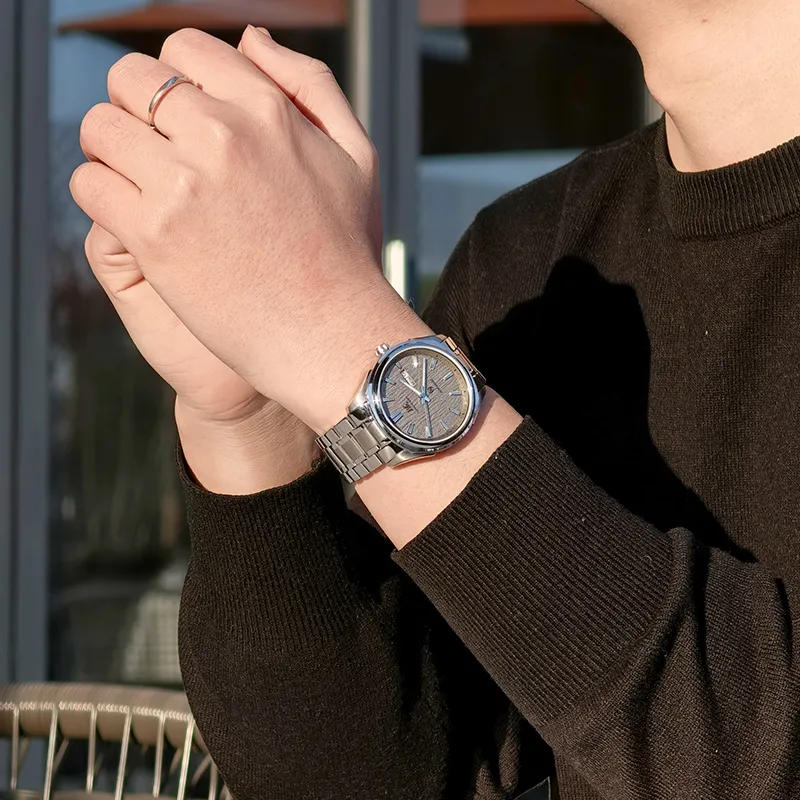 SHANGHAI Architect Collection Automatic Mechanical Movement Stainless Steel Watchband Watch Men's Watches White Dial-6