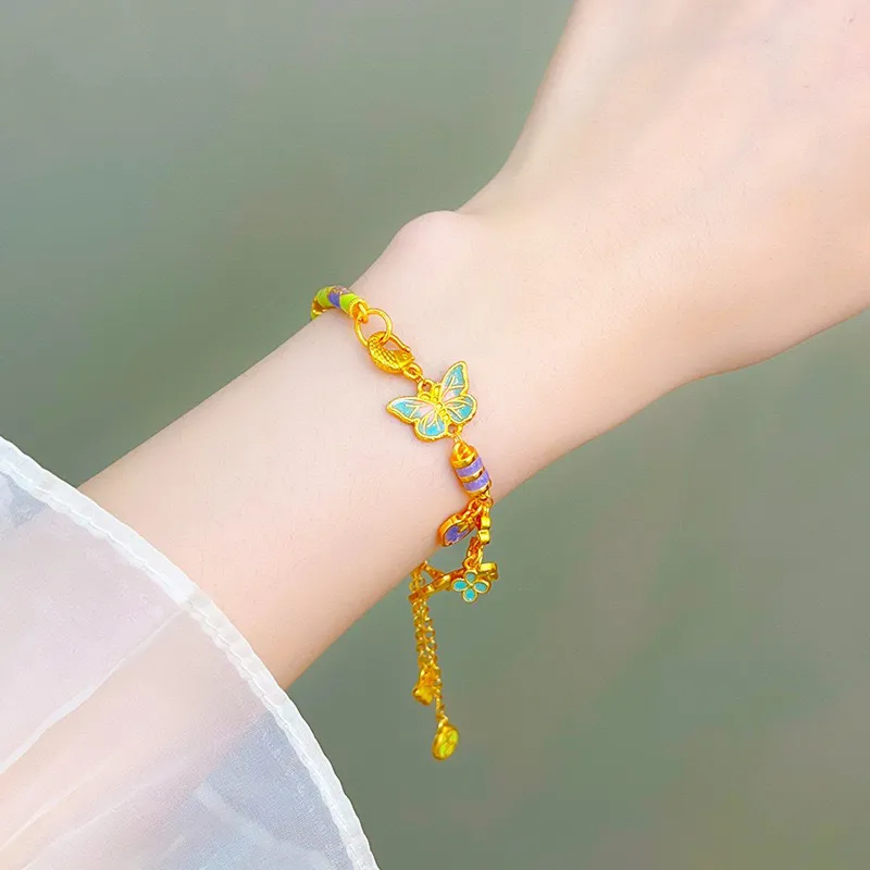 FANSHINER 18K Gold Copper Alloy Bracelets Women's-4